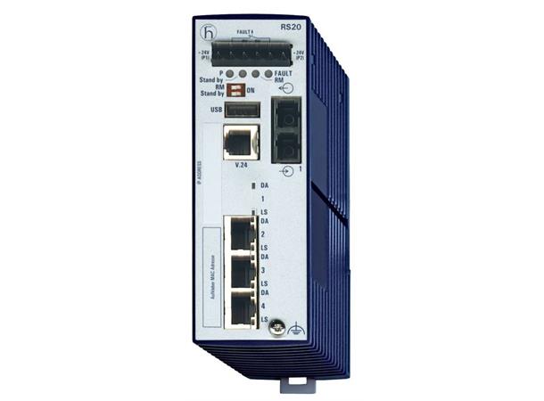 OpenRail RS20 3xTX-RJ 1xFX(SC) 0-60°C 9,6-60VDC Enhanced